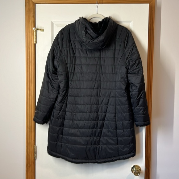 Free Country Black Puffer Jacket w/ Super Soft Faux Fur Lining - Picture 9 of 11